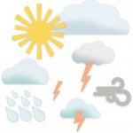 DP Craft vyřezávací šablona Počasí 9 ks – Zboží Dáma