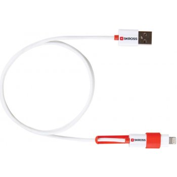 Skross DC20A datový 2v1 Micro USB/Lightning, 1m, bílý