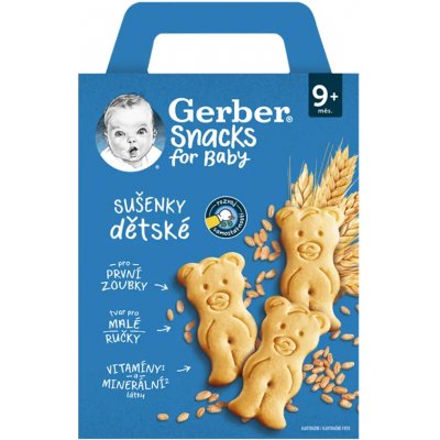 Gerber Snacks for baby sušenky dětské 180 g – Zboží Dáma