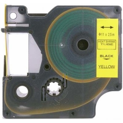 Kompatibilní páska s Dymo 18058, S0718340, 19mm x 1, 5m černý tisk / žlutý podklad – Zboží Živě