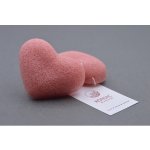 Konjac obličejová půlkulatá houbička s francouzským růžovým jílem růžová – Zboží Dáma