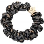 By Eloise London Silk Scrunchie Gold Star náramek / gumička do vlasů odtstín Grey Leopard – Sleviste.cz