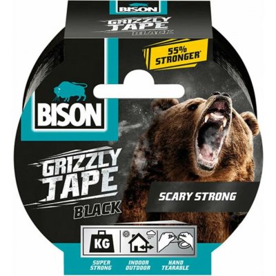 Bison Grizzly Tape Páska lepící 10 m černá – Hledejceny.cz