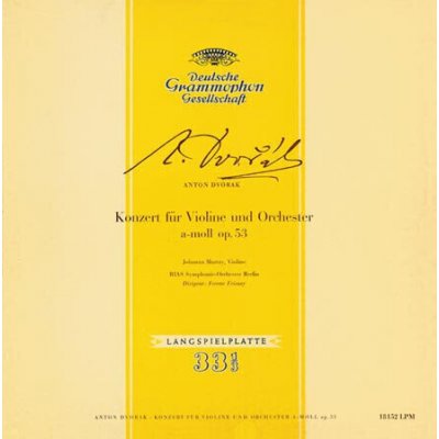 Antonín Dvořák Concert For Violin And Orchestra Mono LP – Zbozi.Blesk.cz