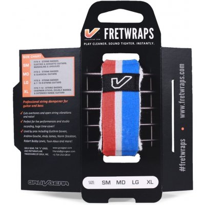 Gruvgear FretWraps World Flags Small Red/White/Blue