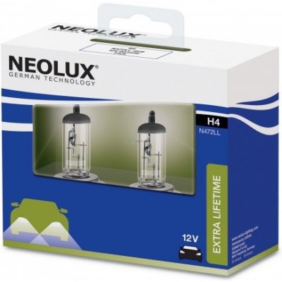 Osram Neolux Extra Life Time N472LL-2SCB H4 P43t 12V 60/55W 2 ks – Zboží Mobilmania