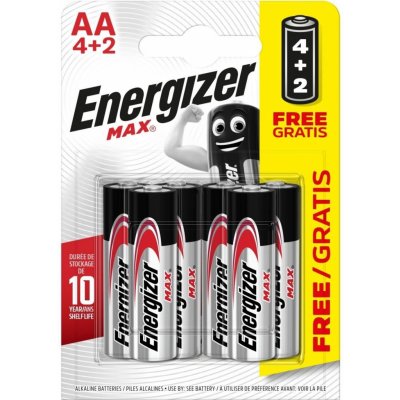 Energizer Max AA 6ks E301534200 – Zboží Mobilmania