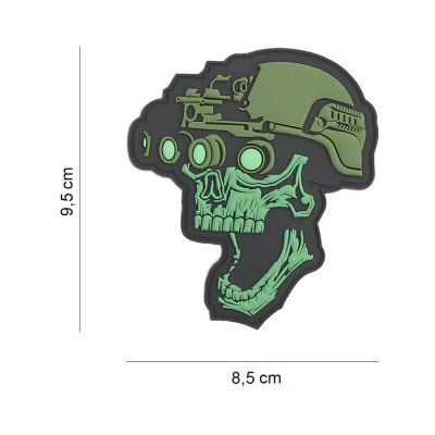 Nášivka 3D Night Vision Skull - Oliva 101 INC – Zboží Dáma