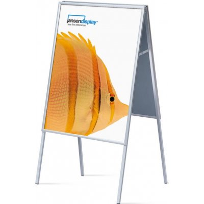 Jansen Display Interiérové reklamní áčko 700 x 1000 mm (B1), ostrý roh, profil 20mm – Zboží Mobilmania