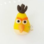 Figurka na dort Angry Birds Chuck 4cm z kokosové hmoty Fagos – Zbozi.Blesk.cz