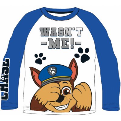 Paw Patrol Tlapková patrola Licence Chlapecké tričko bílá modrá – Zboží Dáma