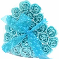 Awm Mýdlové květy v dárkovém balení Modré Růže 24ks
