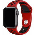 Eternico Sporty pro Apple Watch 42mm / 44mm / 45mm Pure Black and Red AET-AWSP-BlRe-42 – Hledejceny.cz