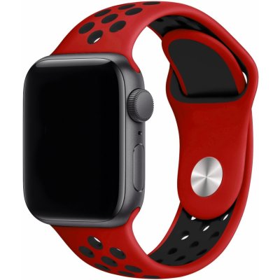 Eternico Sporty pro Apple Watch 42mm / 44mm / 45mm Pure Black and Red AET-AWSP-BlRe-42 – Hledejceny.cz