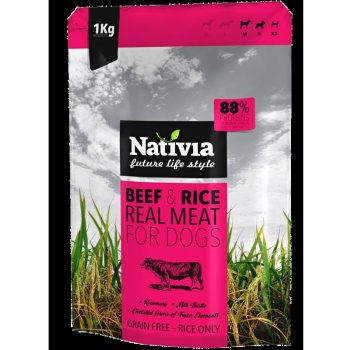 Nativia Real Meat beef & rice 1 kg