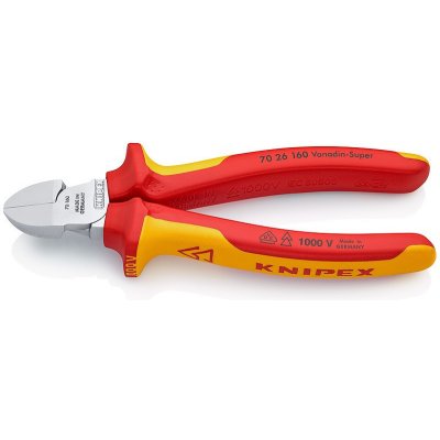 Knipex Boční štípací kleště chromované 160 mm - 7026160 – Zbozi.Blesk.cz