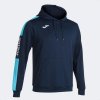 Pánská mikina Joma Champion SHIP IV HOODIE NAVY FLUOR TURQUOISE 102103.342