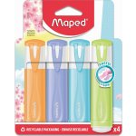 Maped Fluo Peps Pastel sada 4 ks 42510 – Hledejceny.cz
