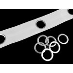 Záclonovka se zacvakávací průchodkou šíře 75 mm, střední, 2 (8*) bílá (bal. 1) – Zboží Dáma