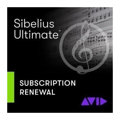 AVID Sibelius Ultimate 1Y Subscription Renewal – Sleviste.cz