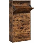 Vasagle LBC030X01 rustikální hnědý 60 x 24 x 120 cm – Zboží Dáma