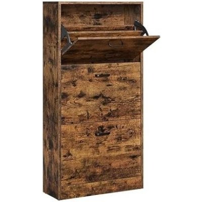 Vasagle LBC030X01 rustikální hnědý 60 x 24 x 120 cm – Zboží Dáma