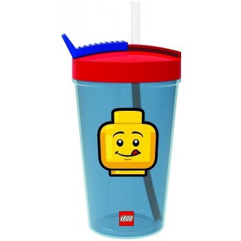 LEGO® ICONIC CLASSIC Pohár s brčkem 500 ml