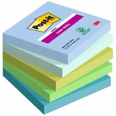 Bloček Post-it 654-5SS-OAS Oasis, 76x76 mm, 5x90 lístků – Hledejceny.cz