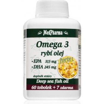 MedPharma Omega 3 rybí olej Forte 67 kapslí
