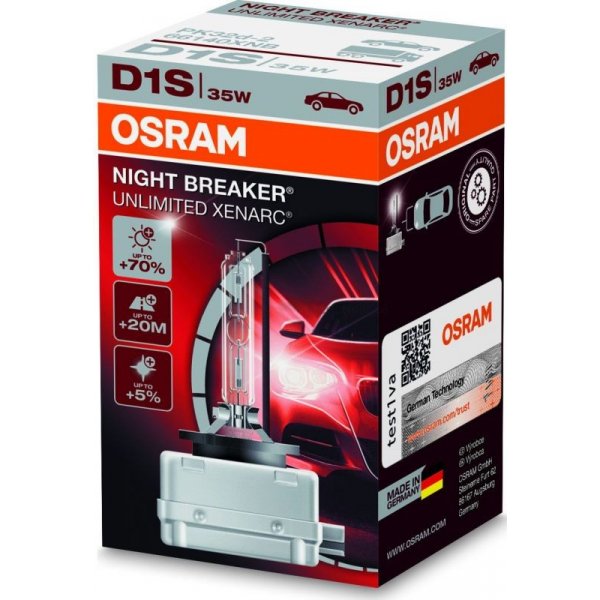 Osram Xenarc Night Breaker Unlimited D1S PK32d-2 85V 35W od 2 090 Kč -  Heureka.cz