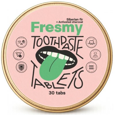 Fresmy Siberian Fir & Activated Charcoal v tabletách 30 ks – Hledejceny.cz
