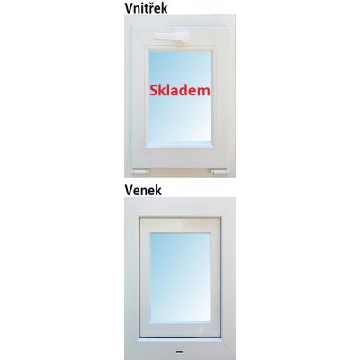 Soft plastové okno 40x80 cm bílé, sklopné – Zbozi.Blesk.cz