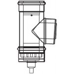 Almeva Lik revizní T-kus s odtokem a změnou směru 60/100 mm LPUKA5 – Zboží Mobilmania