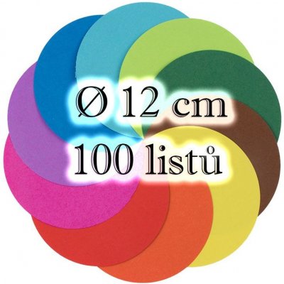 Folia 8910/0 Origami papír 70 g/m2 kulatý Ø 10cm 100 archů v 10-ti barvách – Zbozi.Blesk.cz