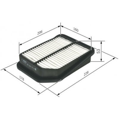 Vzduchový filtr BOSCH F 026 400 125 – Hledejceny.cz