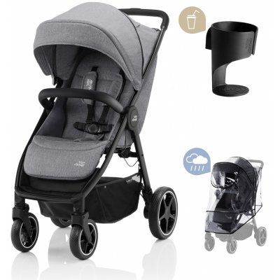 Britax B-Agile R Elephant Grey/Black 2022 – Zboží Mobilmania