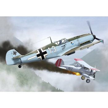 AZ model Messesrschmitt Bf 109E 1 JG.77 3x camo 7805 1:72