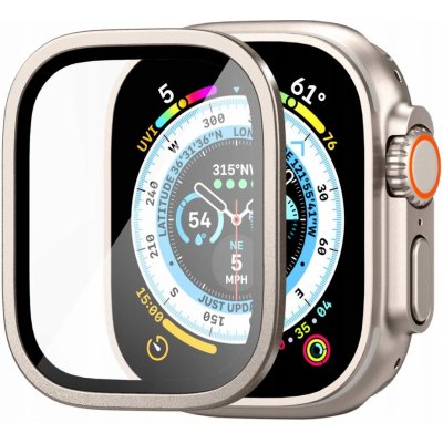Spigen ochranné sklo tR Slim Pro pro Apple Watch Ultra 49mm, titanová AGL06161 – Zboží Živě