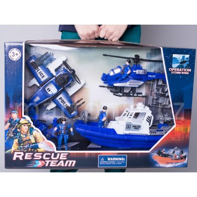 Combat Force Policejní set s figurkami člun 33 cm – Zboží Mobilmania