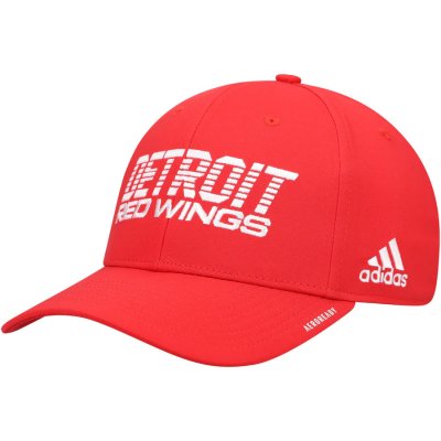 adidas Detroit Red Wings 2021 Locker Room AEROREADY Flex Hat Red