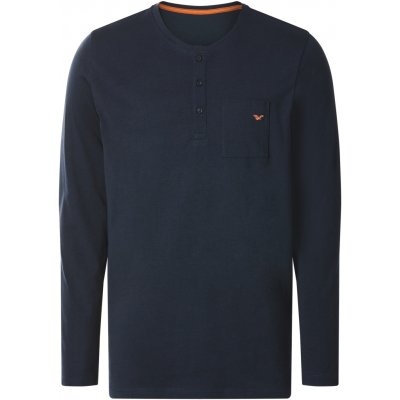esmara Men Pánské triko s dlouhými rukávy navy modrá – Zboží Mobilmania