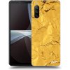 Pouzdro a kryt na mobilní telefon Sony Pouzdro Picasee silikonové Sony Xperia 10 III - Gold černé