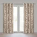 EUROFIRANY ZATEMŇOVACÍ ZÁVĚS NA KROUŽCÍCH VERA 140X250 CM LISTY – Hledejceny.cz
