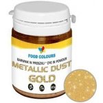 Food Colours Jedlá prachová perleťová barva do airbrushe Zlatá Bez E171 New Gold 20 g – Zboží Mobilmania