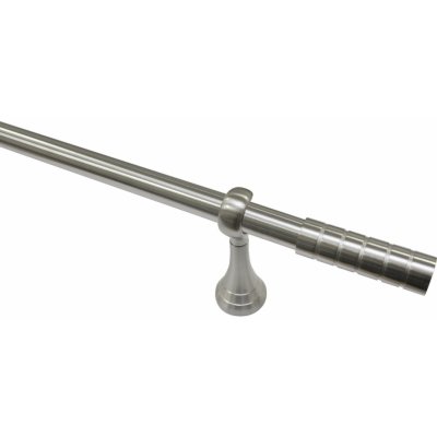 Gardinia Kompletní stylová souprava Belamy 25 mm vzhled nerezové oceli 200 cm – Zboží Mobilmania