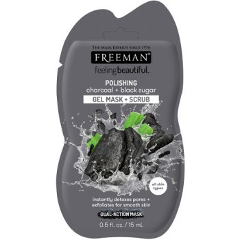 Freeman peelingová maska s uhlím a cukrem 15 ml