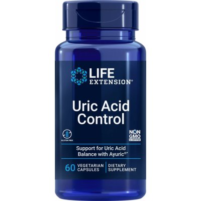 Life Extension Uric Acid Control 60 vegetariánská kapsle 500 mg – Hledejceny.cz