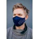 NanoSPACE Designová pratelná 3vrstvá antivirová a hypoalergenní nanorouška opakovatelně použitelná modrá – Zboží Dáma