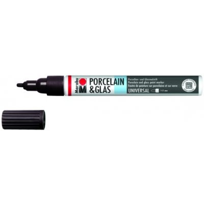 Marabu Popisovač na sklo porcelán 0,8 mm černý – Zboží Dáma