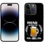 mmCase na iPhone 14 Pro 6.1 - pivní motiv černé pozadí – Zboží Mobilmania